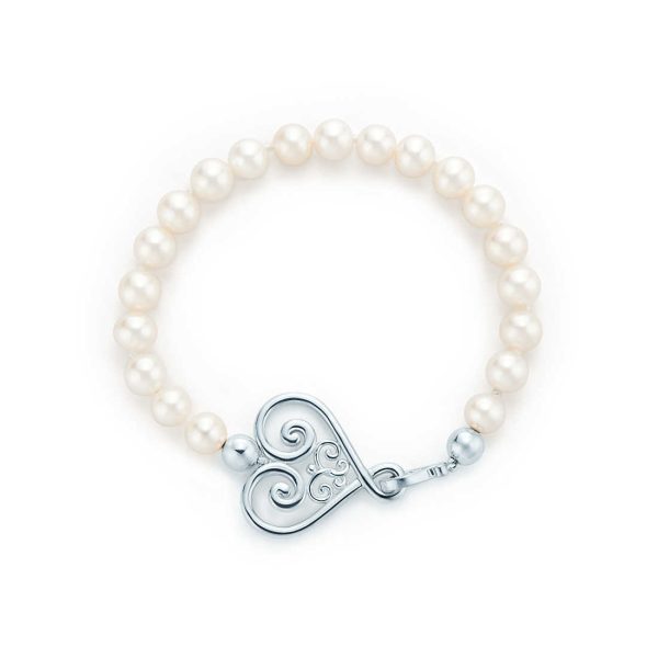 Goldoni Heart Pearl Bracelet