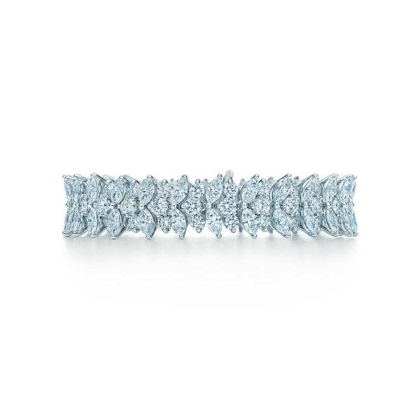 Marquise Diamond Cluster Bracelet