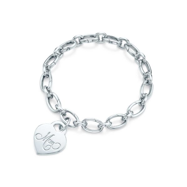 Mom heart tag Charm and bracelet