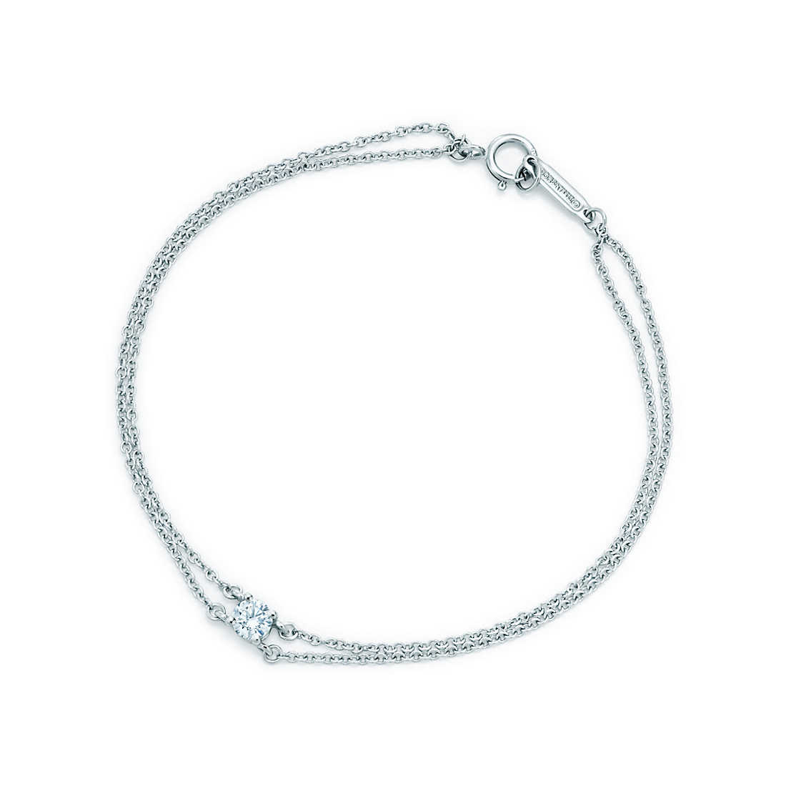 Tiffany Solitaire Diamond Bracelet - 925 Silver Replica Tiffany & Co.