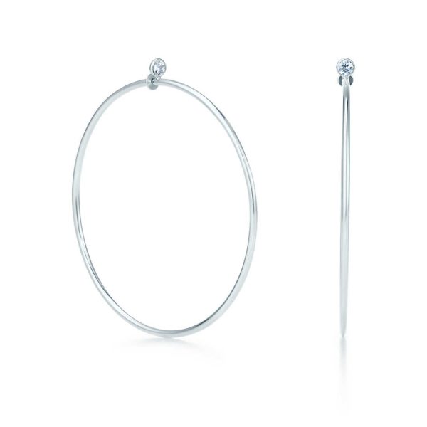 Diamond Hoop Earrings