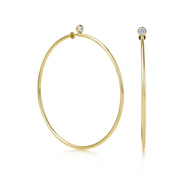 Diamond Hoop Earrings