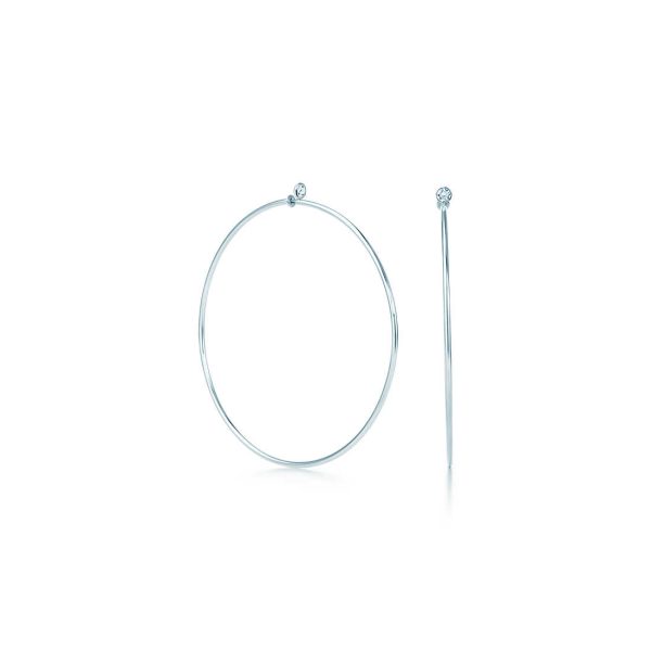 Diamond Hoop Earrings