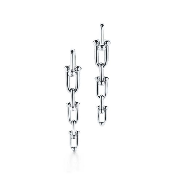 Graduated Link Earrings
