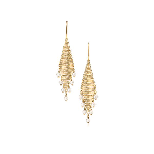Mesh Fringe Earrings