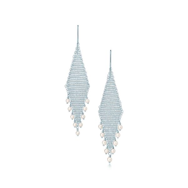 Mesh Fringe Earrings