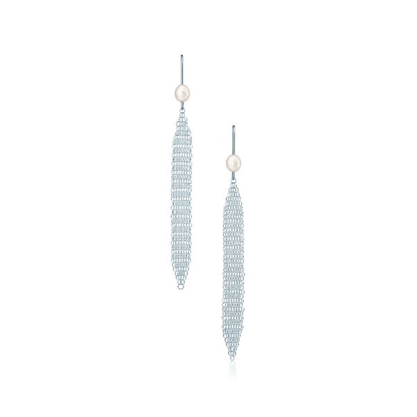 Mesh Tassel Earrings