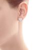 Mini Heart Tag Earrings - Image 2