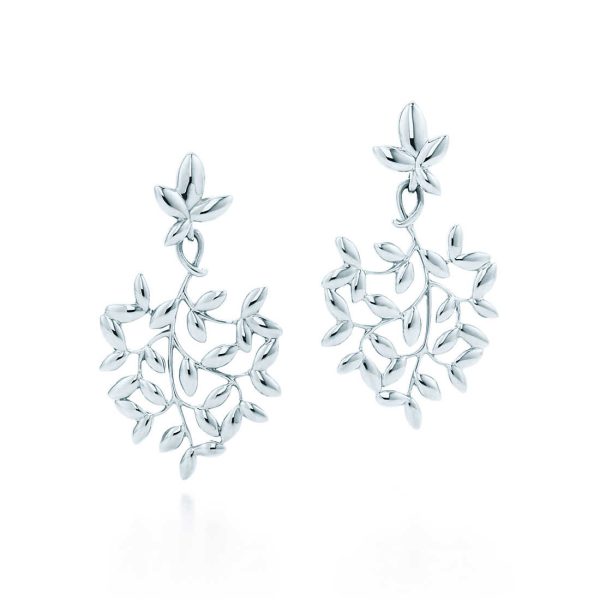 Olive Leaf Drop Earrings