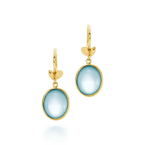 Olive Leaf Drop Earrings