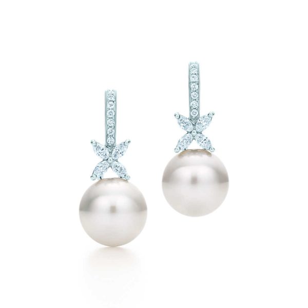 Pearl and Diamond Earrings