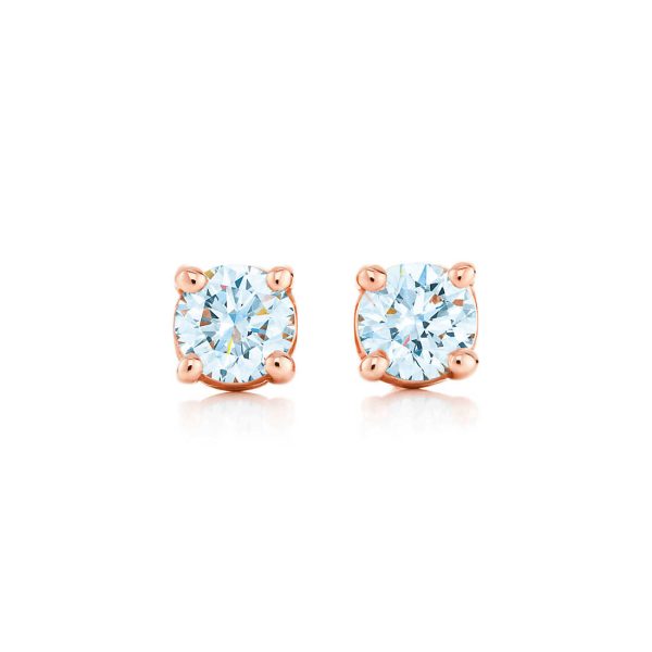 Tiffany Solitaire Diamond Earrings
