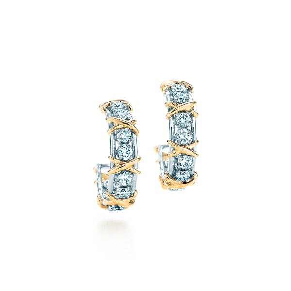 Twenty Stone Hoop Earrings