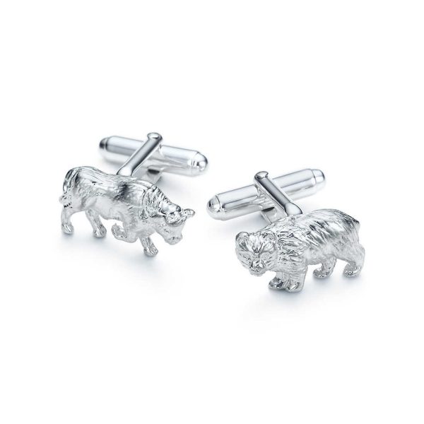 Bull and Bear Cuff Links