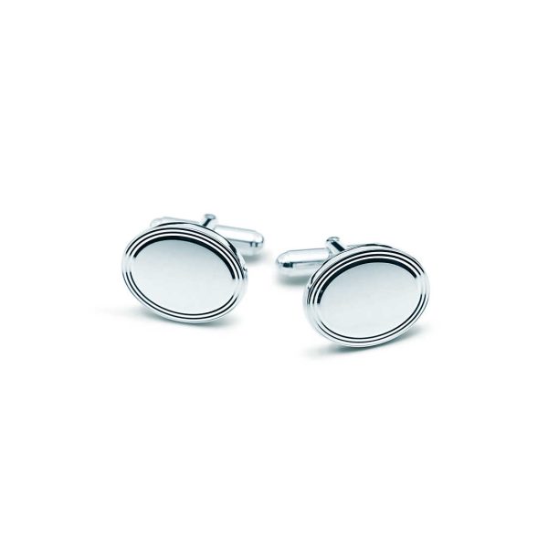 Engine-turned Cuff Links