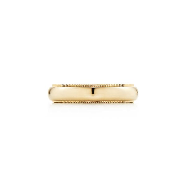 Milgrain Wedding Band Ring