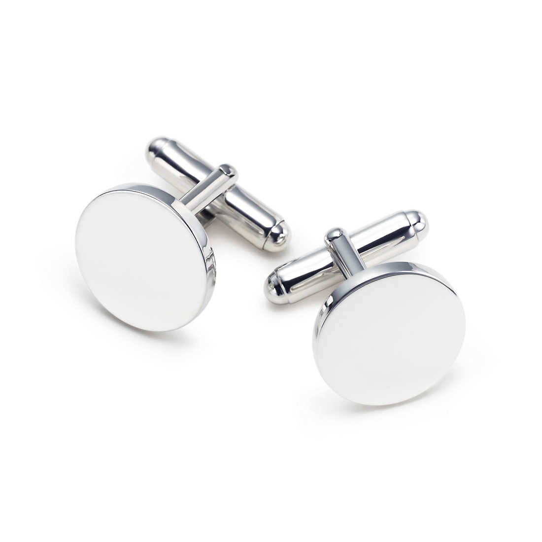 Round Cuff Links - 925 Silver Replica Tiffany & Co.