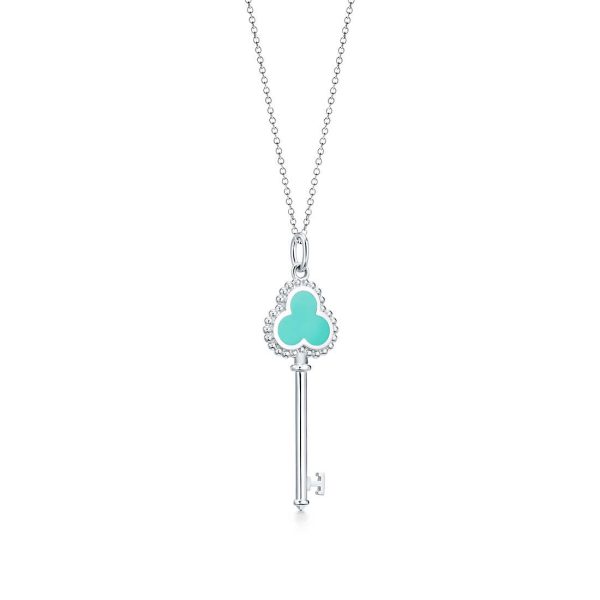 Beaded Trefoil Key Pendant
