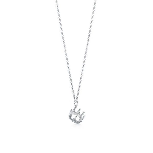 Crown charm and chain