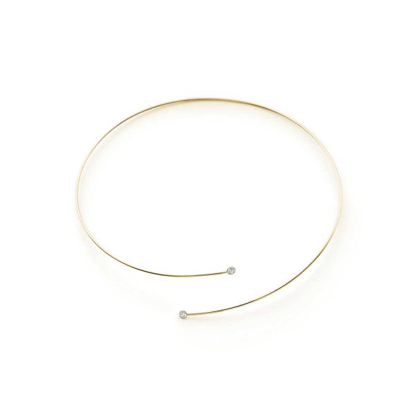 Diamond Hoop Necklace