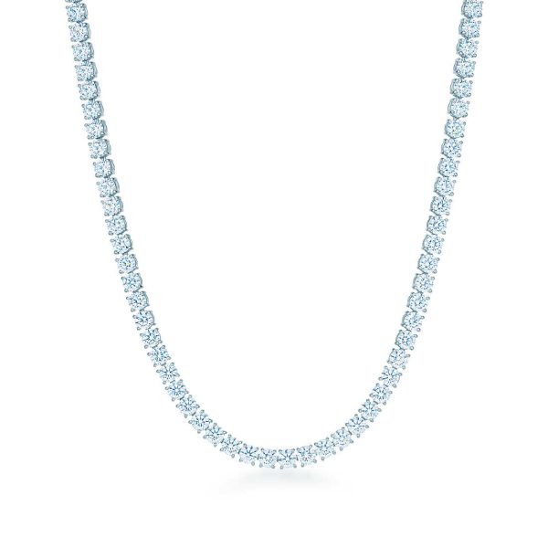 Diamond line necklace