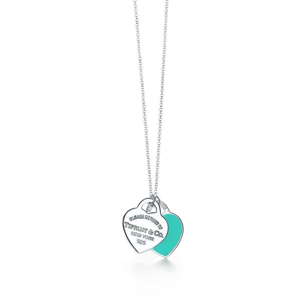 Double Heart Tag Pendant