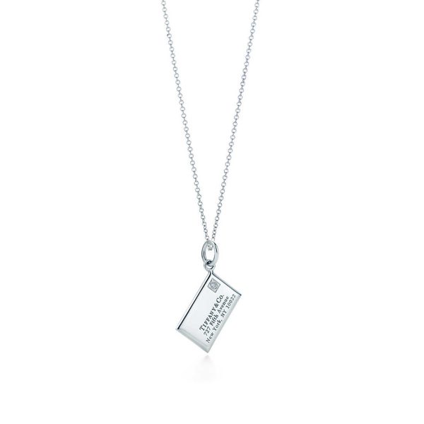 Envelope charm and chain