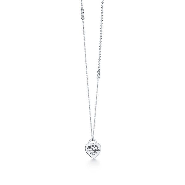 Etched Heart and Arrow Pendant