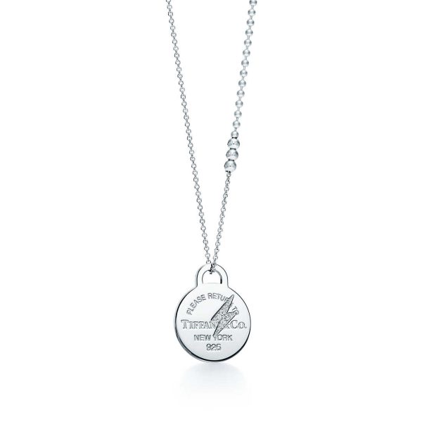 Etched Lightning Bolt Pendant