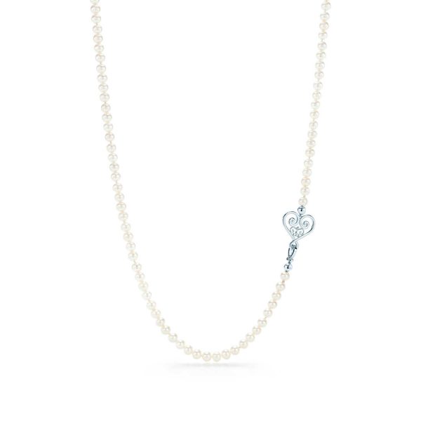 Goldoni Heart Pearl Necklace