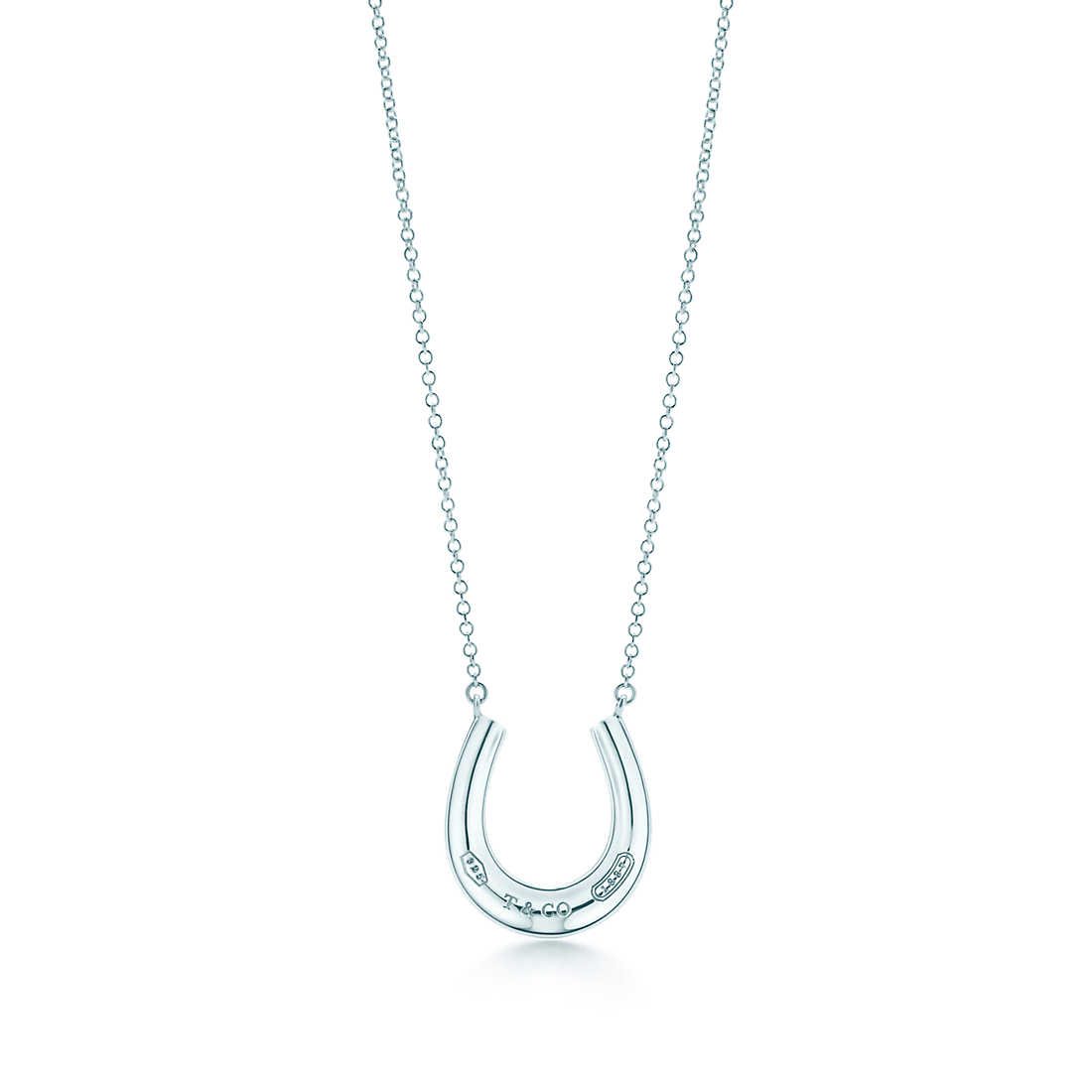 Excellent Tiffany & Co. 1837 Rubedo Metal Horseshoe Silver Necklace 18.75”  | eBay