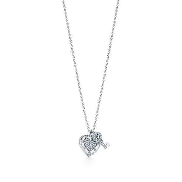 Love Heart Tag Key Pendant