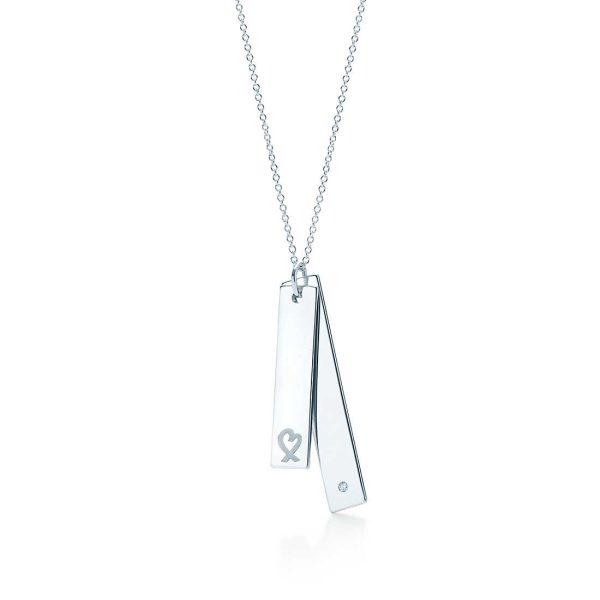 Loving Heart Double Bar Pendant