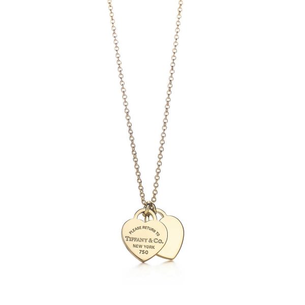 Mini Double Heart Tag Pendant