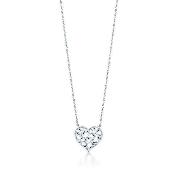 Olive Leaf Heart Pendant