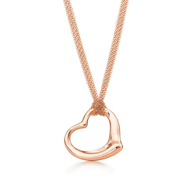 Open Heart Mesh Pendant