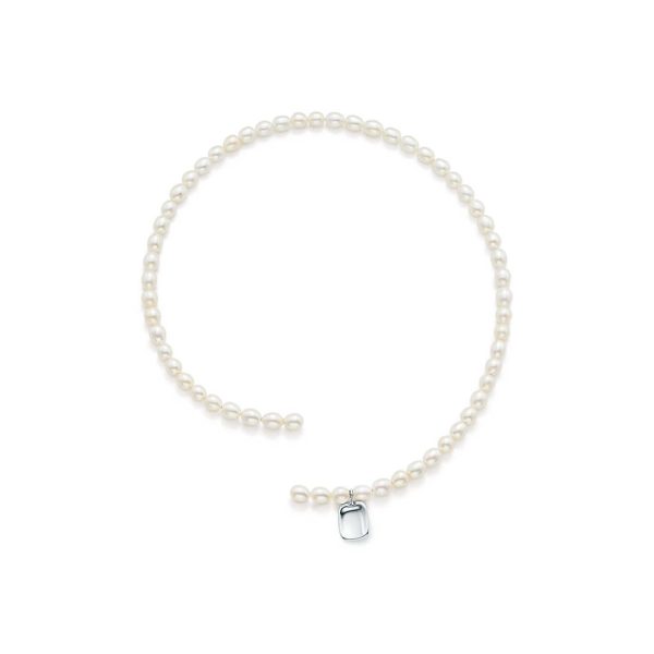 Pearl Tag Necklace