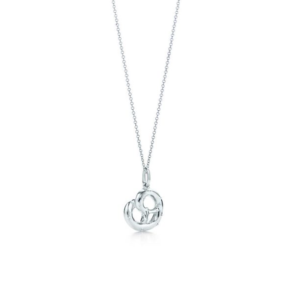 Pretzel charm and chain