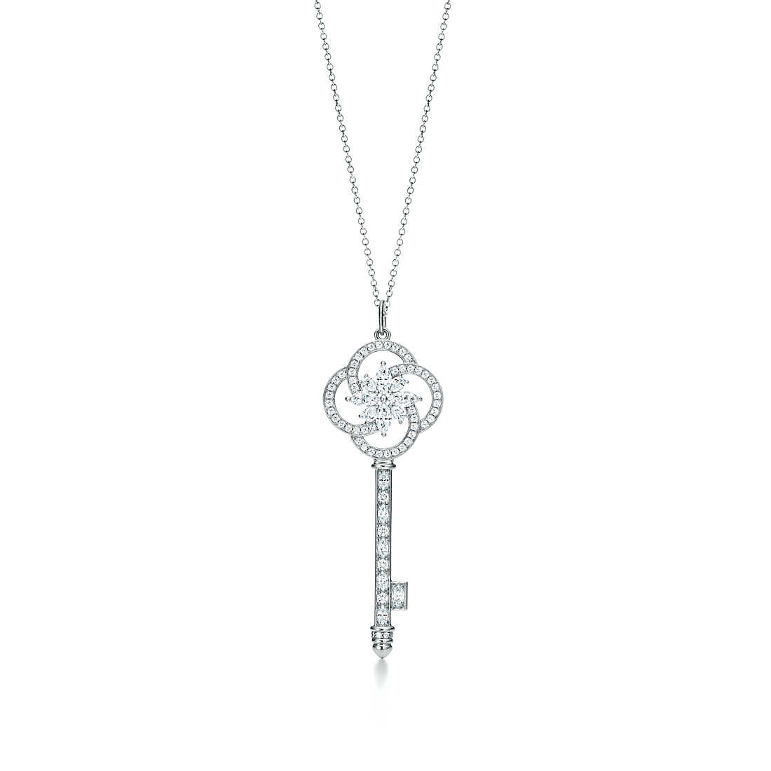 Tiffany Victoria Key Pendant 925 Silver Replica Tiffany Co