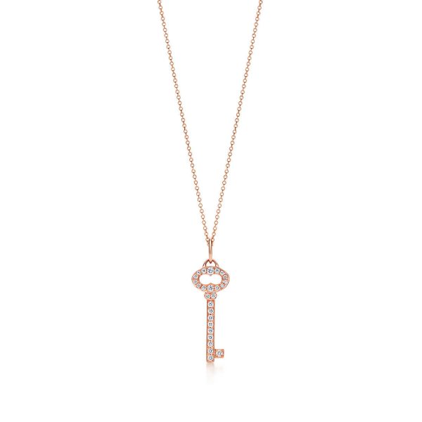 Vintage Oval Key Charm and Chain