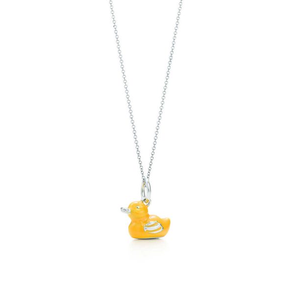 Yellow duck charm and chain