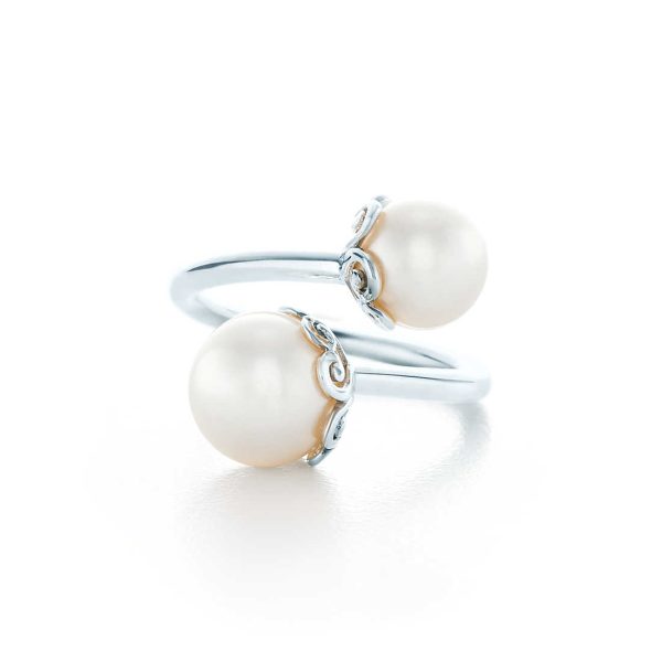Goldoni Heart Pearl Ring