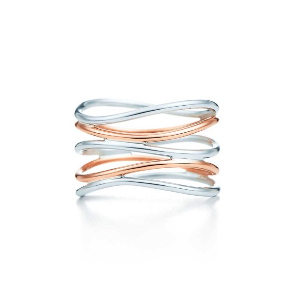 Wave Five-row Ring