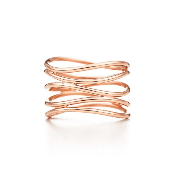 Wave Five-row Ring