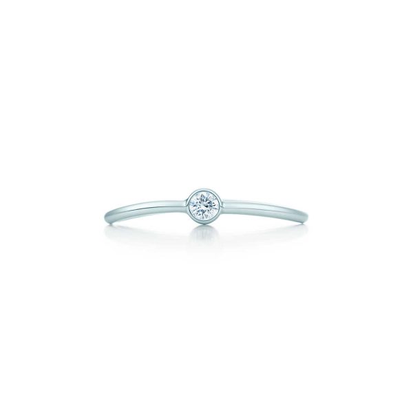 Wave Single-row Diamond Ring