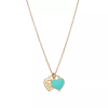 Mini Double Heart Tag Pendant - Image 2
