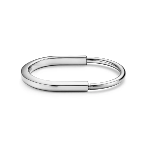 Tiffany Replica Lock Bangle in White Gold