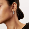 Tiffany Replica Lock Earrings in White Gold