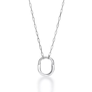 Tiffany Replica Lock Pendant in White Gold