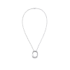 Tiffany Replica Lock Pendant in White Gold